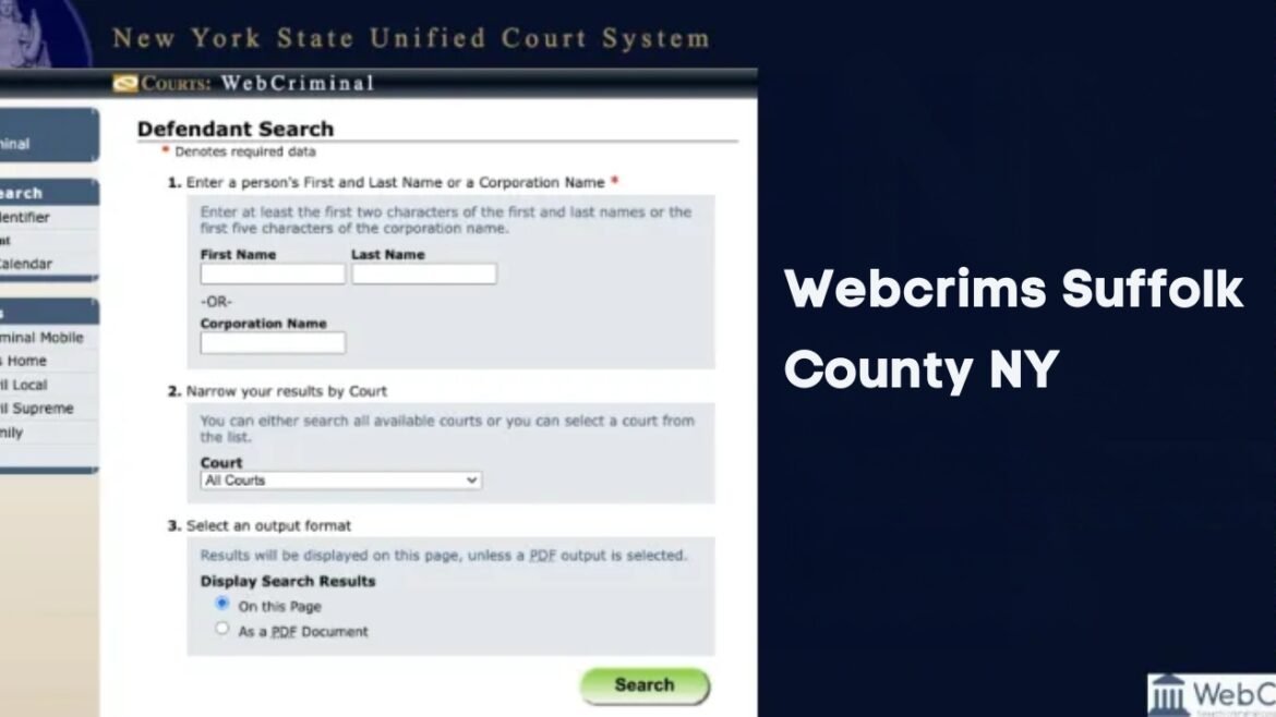 Webcrims Suffolk County NY